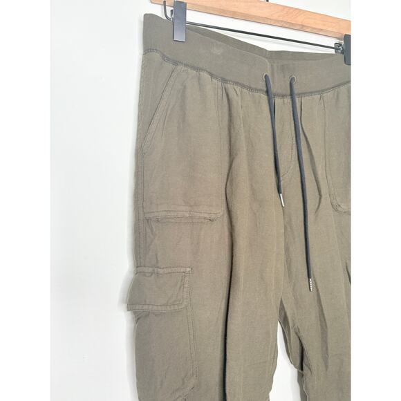 Aritzia Community Cargo Joggers Size Small Olive Green Utility Casual Cebu Pants - Picture 6 of 11